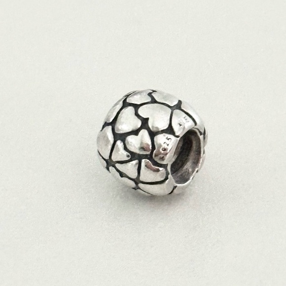 Pandora Jewelry - Pandora Sterling Silver Hearts Design Lotsa Love Rare Retired Bead Charm
